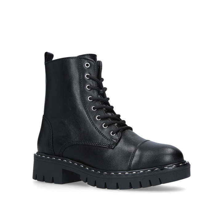 aldo black lace up boots