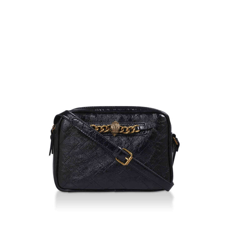 kurt geiger black leather chelsea bag