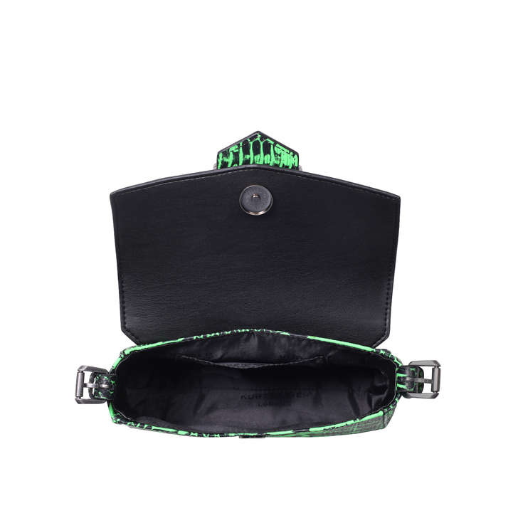 kurt geiger snake print bolsa
