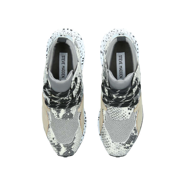 snake print chunky trainers