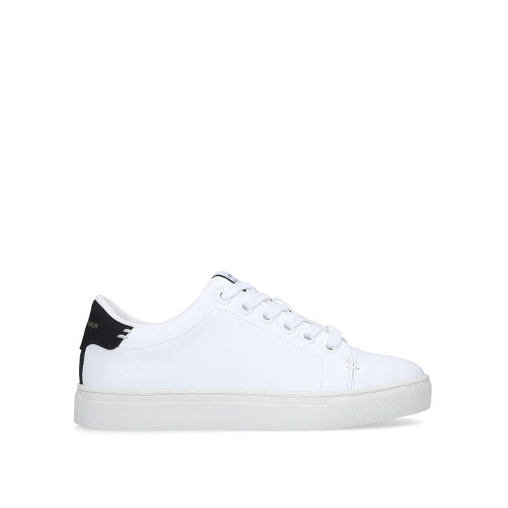 LISTER Vegan White Lace Up Trainers by 