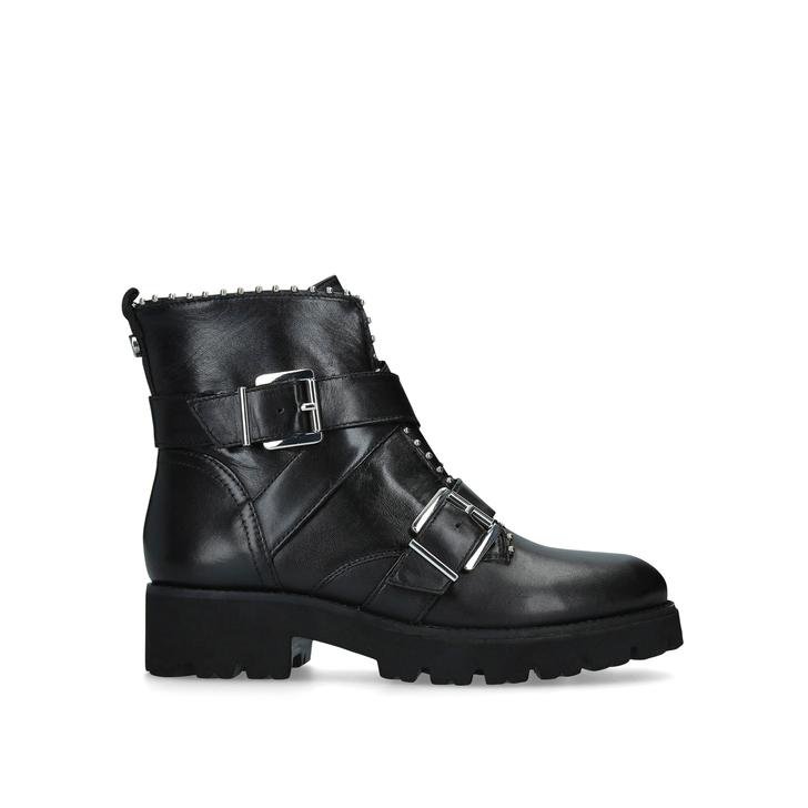 steve madden black studded boots