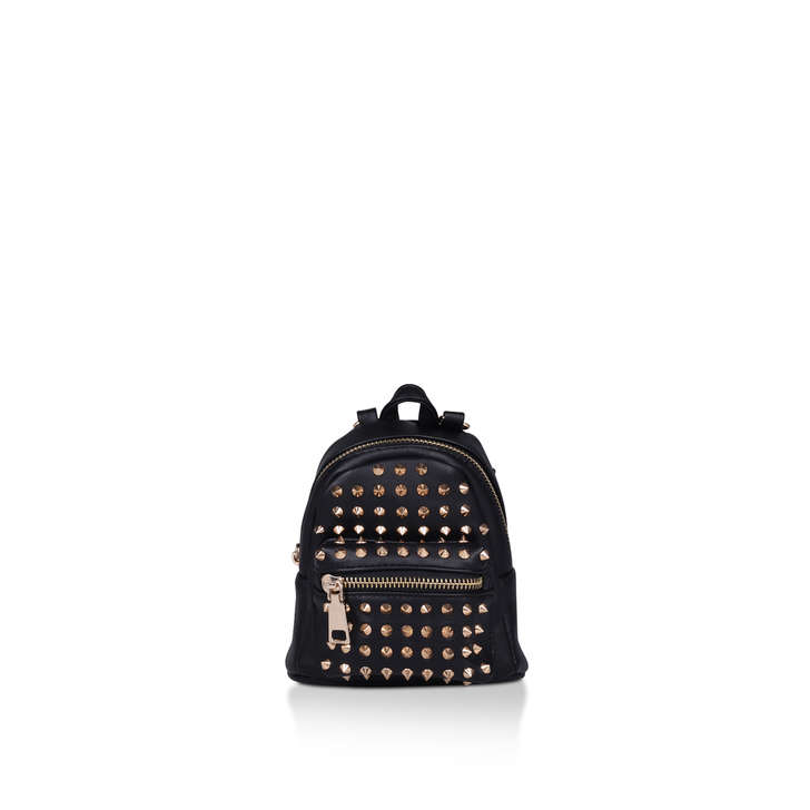 black studded mini backpack