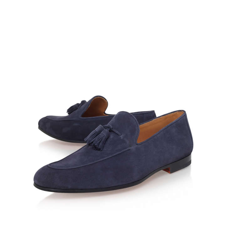 TASSEL LOAFER Navy Loafer Shoes by 