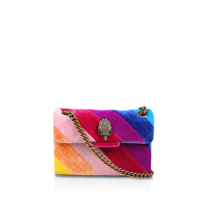 VELVET MINI KENSINGTON Rainbow Velvet Mini Bag by KURT GEIGER LONDON