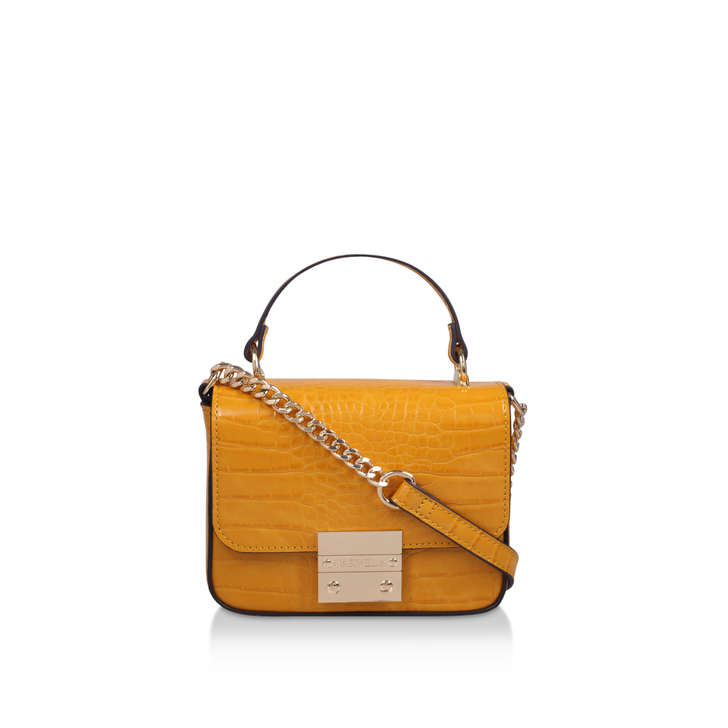 kurt geiger yellow bag