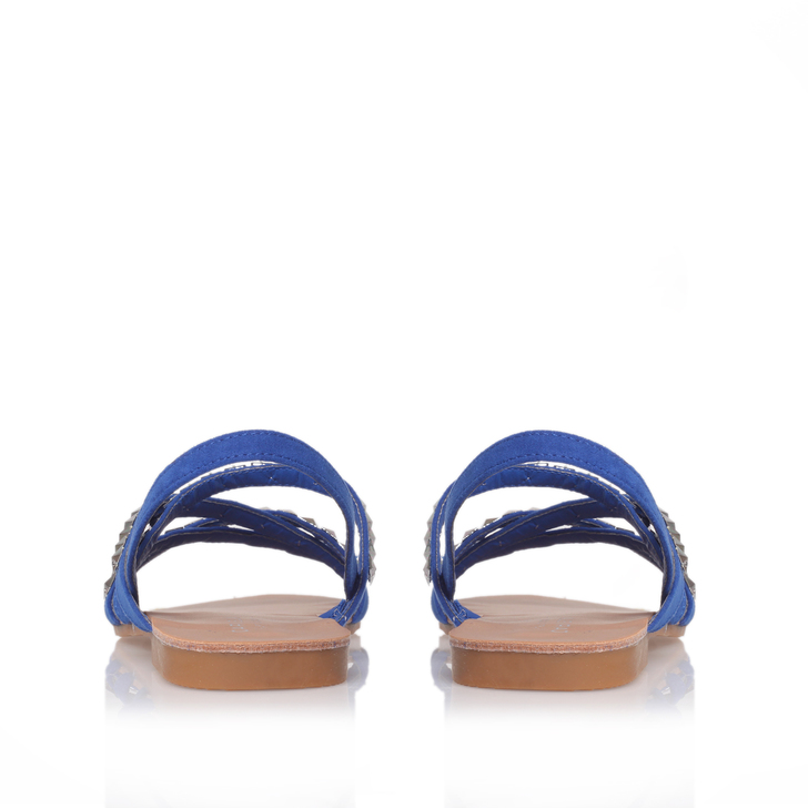 Kream Blue Studded Sandal By Carvela 