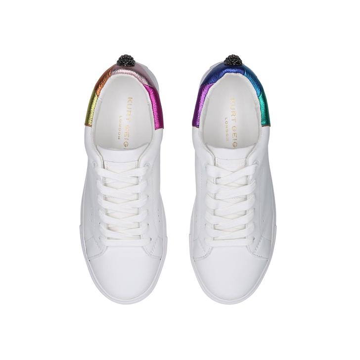 LANEY EAGLE White Rainbow Eagle Embellished Chunky Sneakers by 