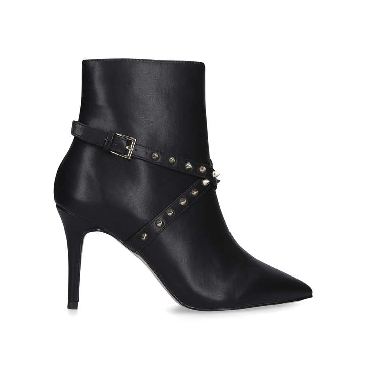 black stilettos with ankle strap