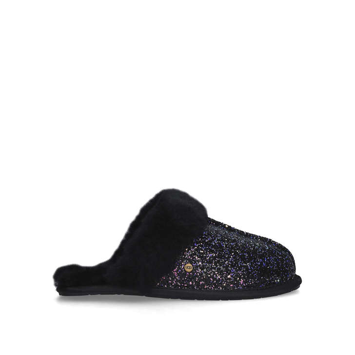 ugg black sparkle slippers