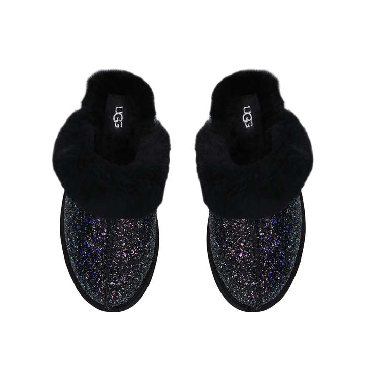 ugg black glitter slippers