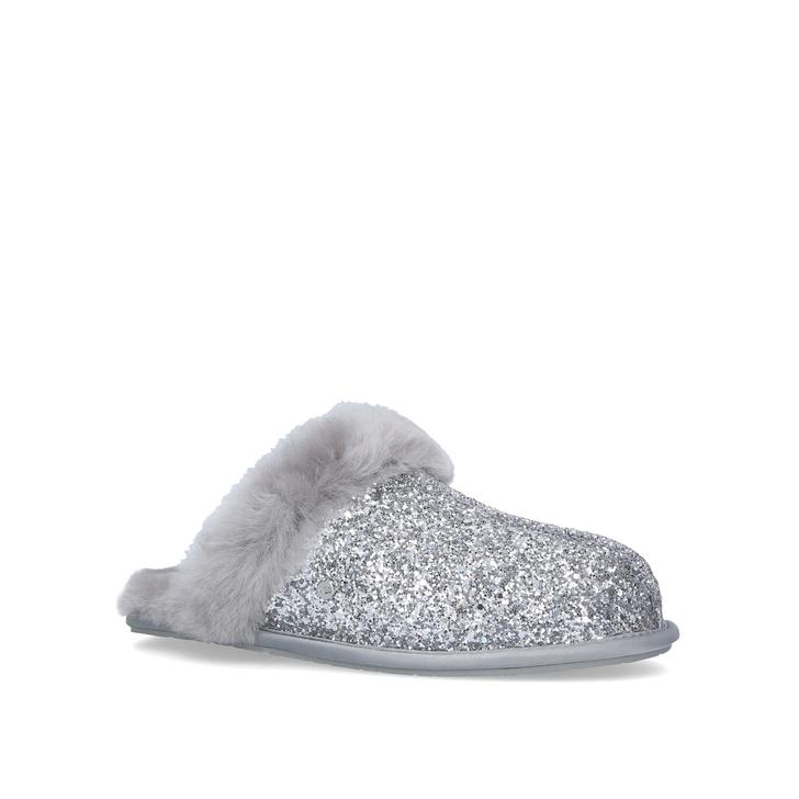 silver glitter ugg slippers