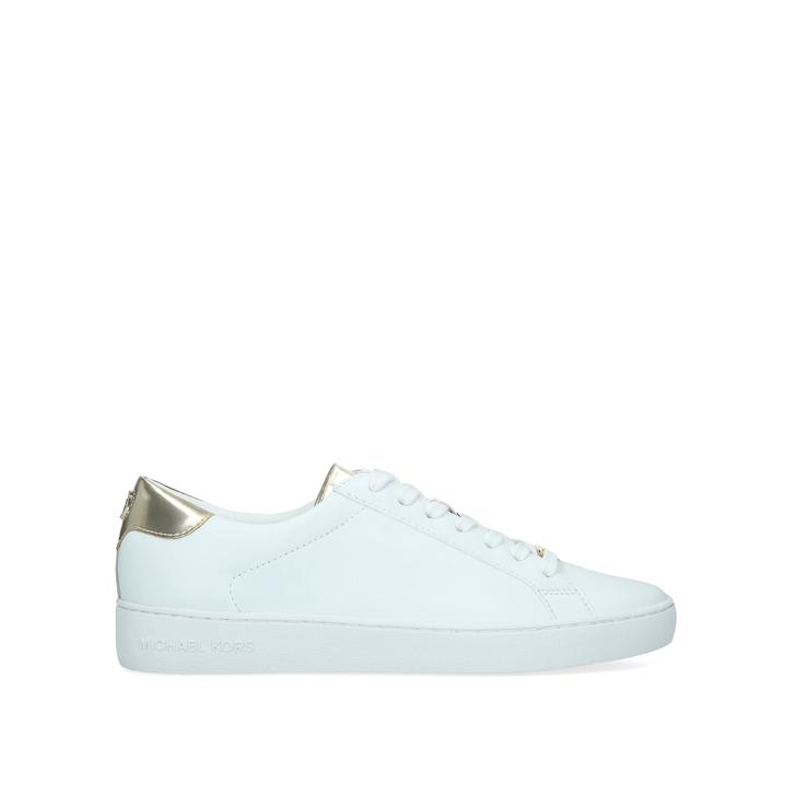 michael kors white sneakers with gold