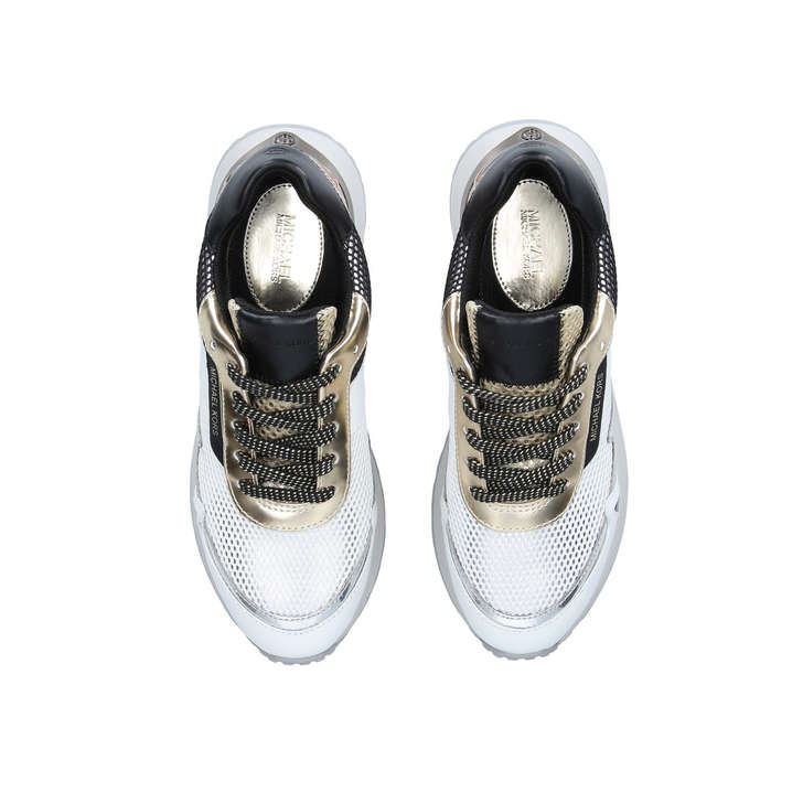 monroe mesh and leather trainer