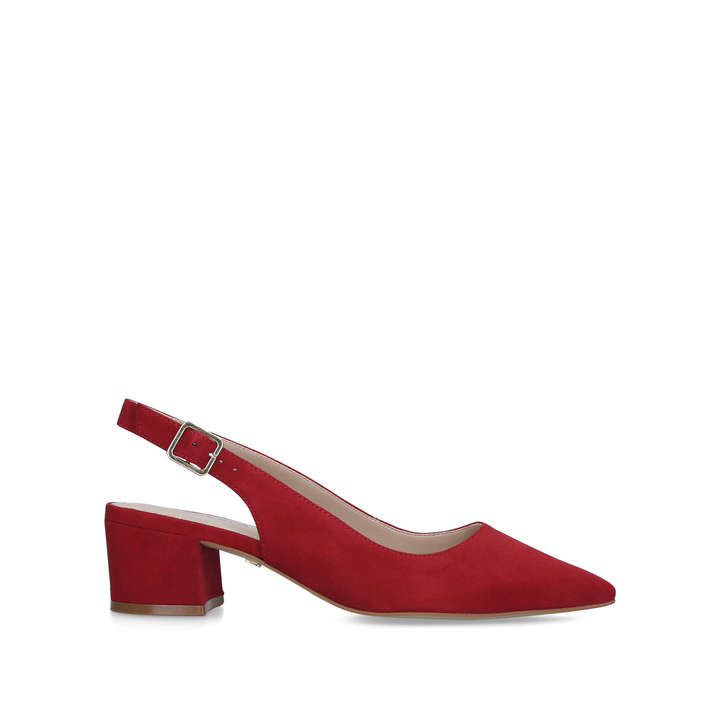 Aspire Red Slingback Court Heels By 