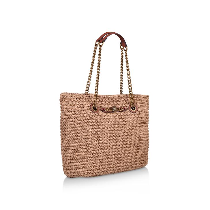 kurt geiger london chelsea raffia tote