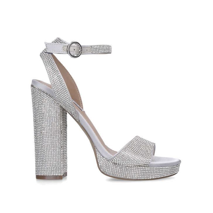 steve madden silver platform sandals