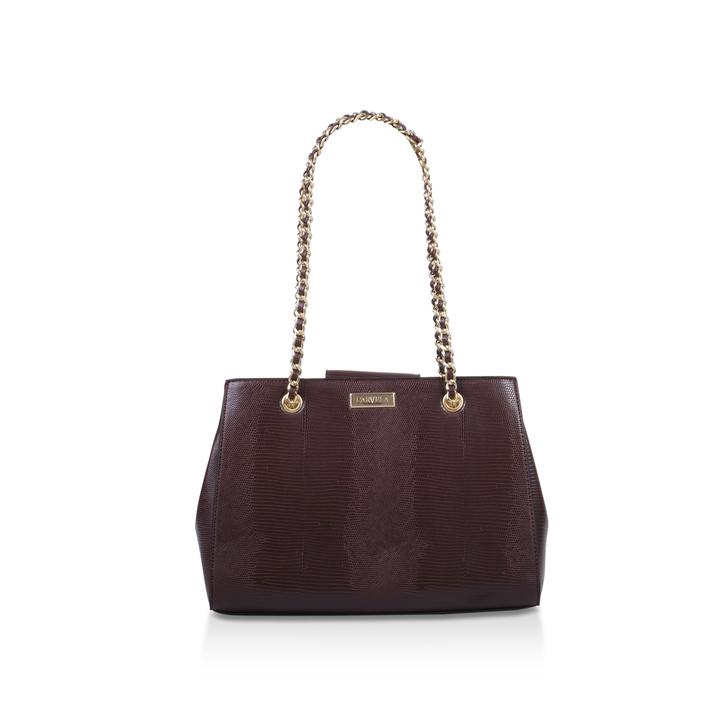 chain handle tote bag