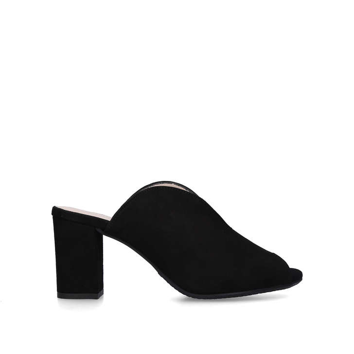 ladies block heel mules