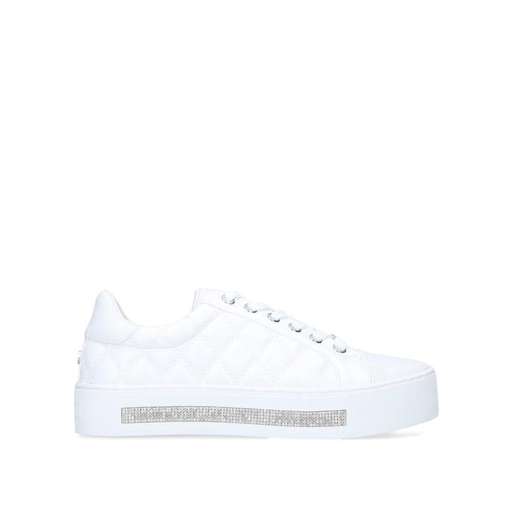 carvela jeo quilted flatform trainers