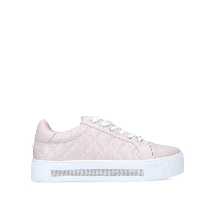 blush quilted sneakers