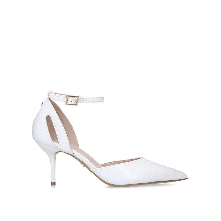 carvela white heels