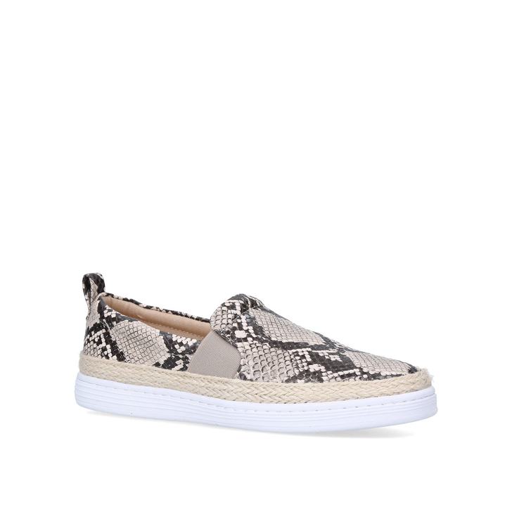 carvela snake print trainers