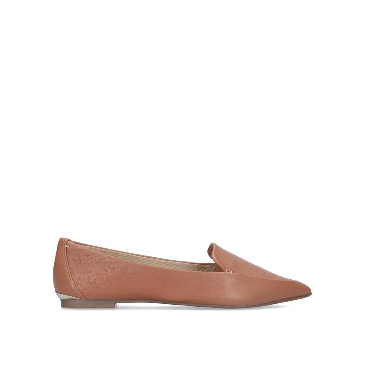 LAND Tan Pointed Toe Flats by CARVELA 