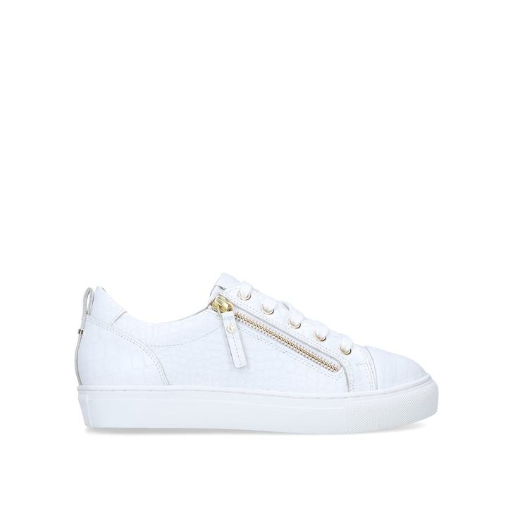 white carvela trainers