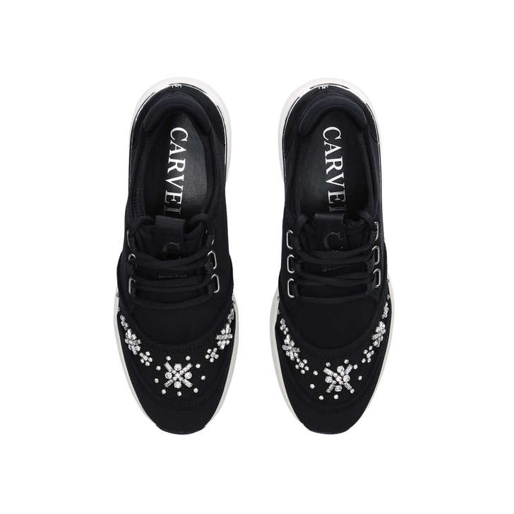 carvela just slip on chunky trainers black