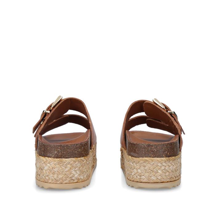 Ortona Tan Flatform Sliders By Kurt Geiger London | Kurt Geiger