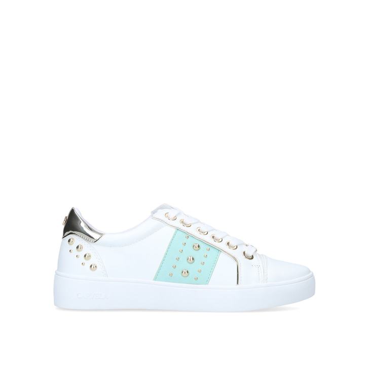 carvela green trainers