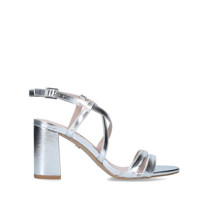 carvela silver heels