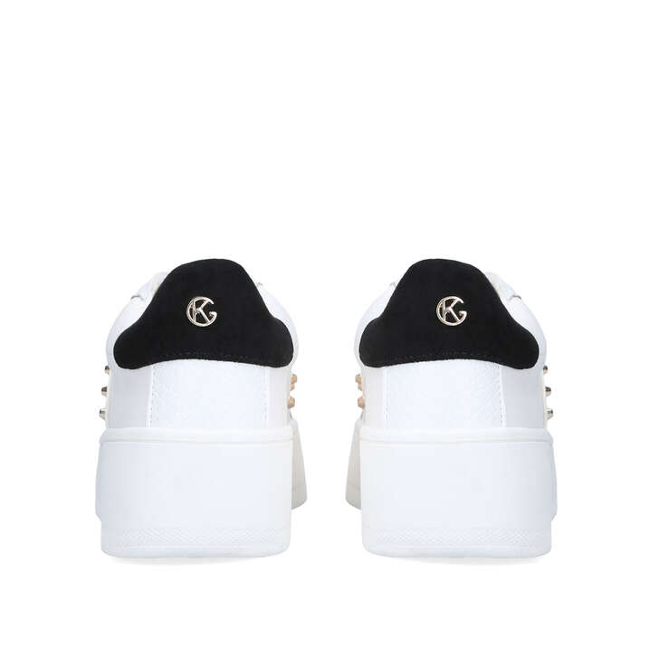 Ling White Studded Chunky Sneakers By 