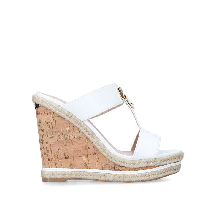 SANGRIA White Wedge Sandals by CARVELA 