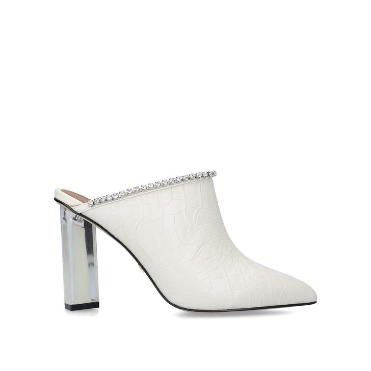 kurt geiger white mules