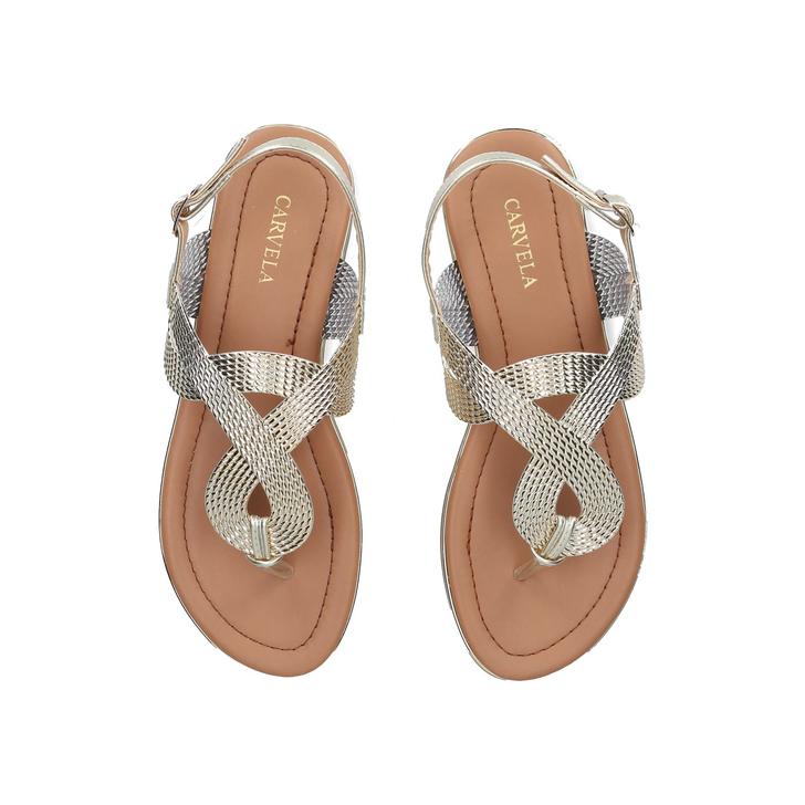 carvela gold sandals