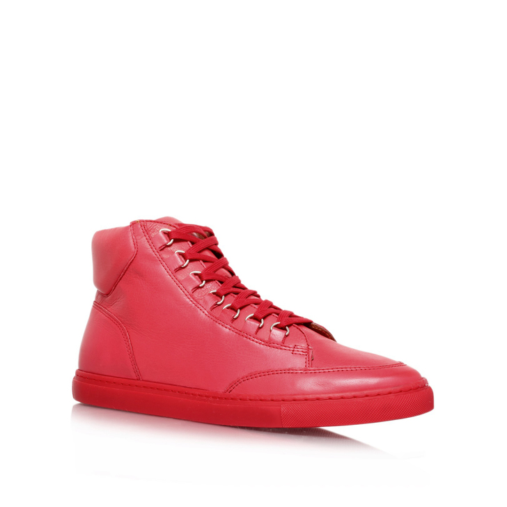 Brickers Red Flat Hi-top Trainers By KG 