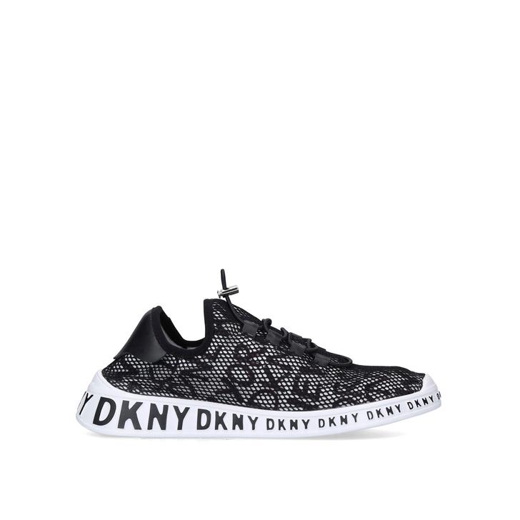MEL Black Lace Up Trainers by DKNY 