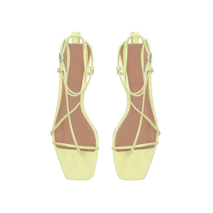 lime green flat sandals