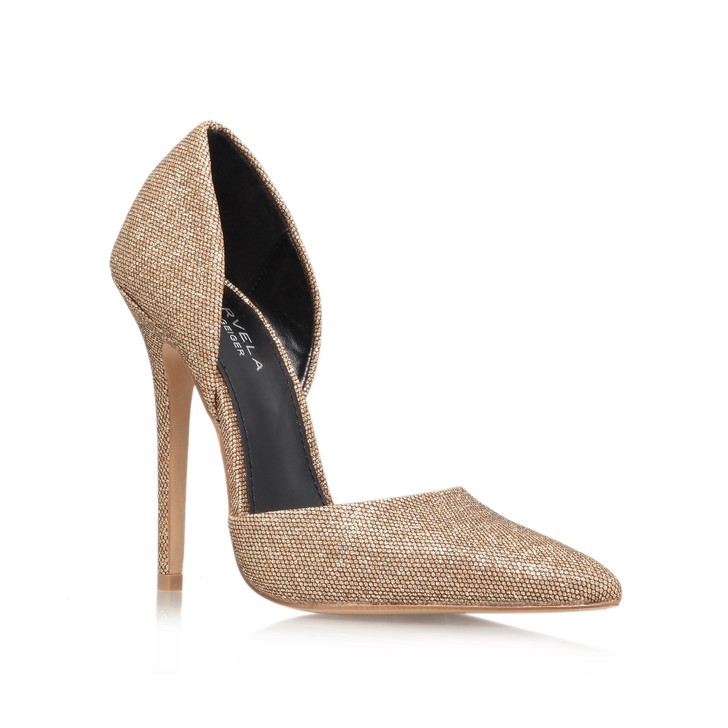 gold carvela heels