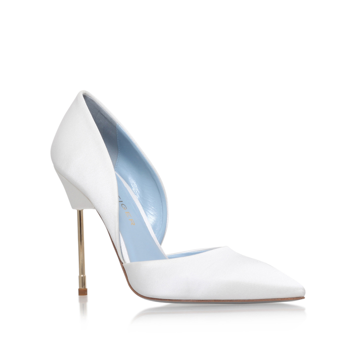 Bond White High Heel Court Shoes By 