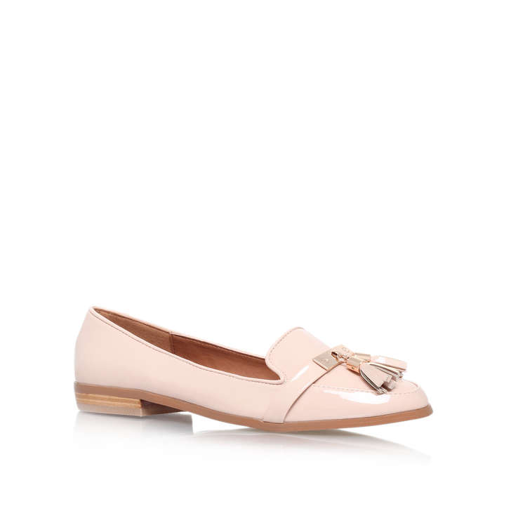 Nadia Nude Flat Loafer Shoes By Miss KG 