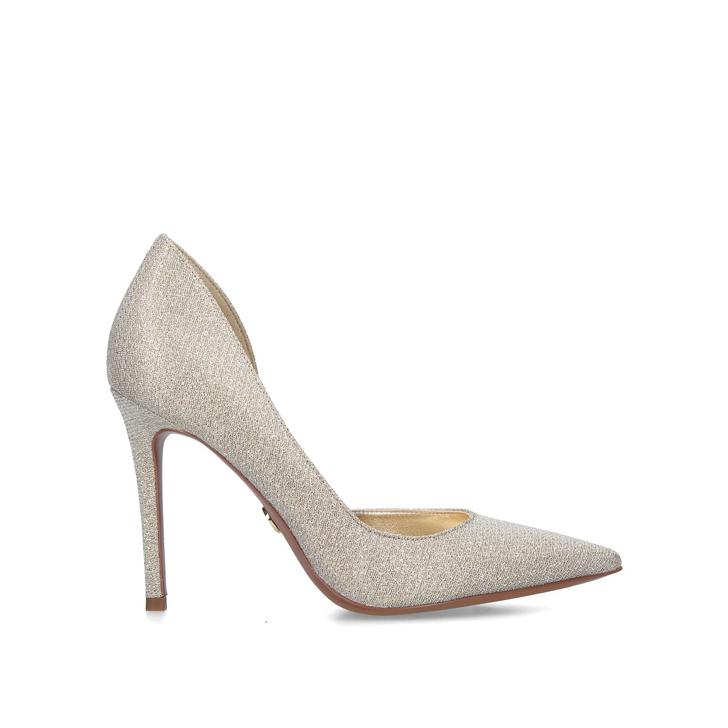 michael kors gold heel shoe