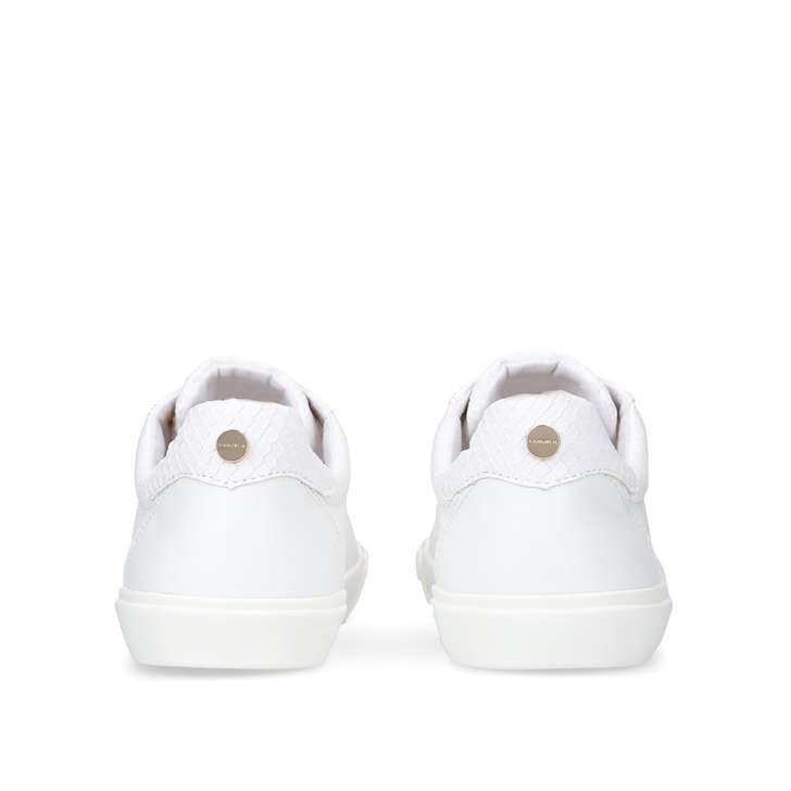Light White Snake Print Sneakers By 