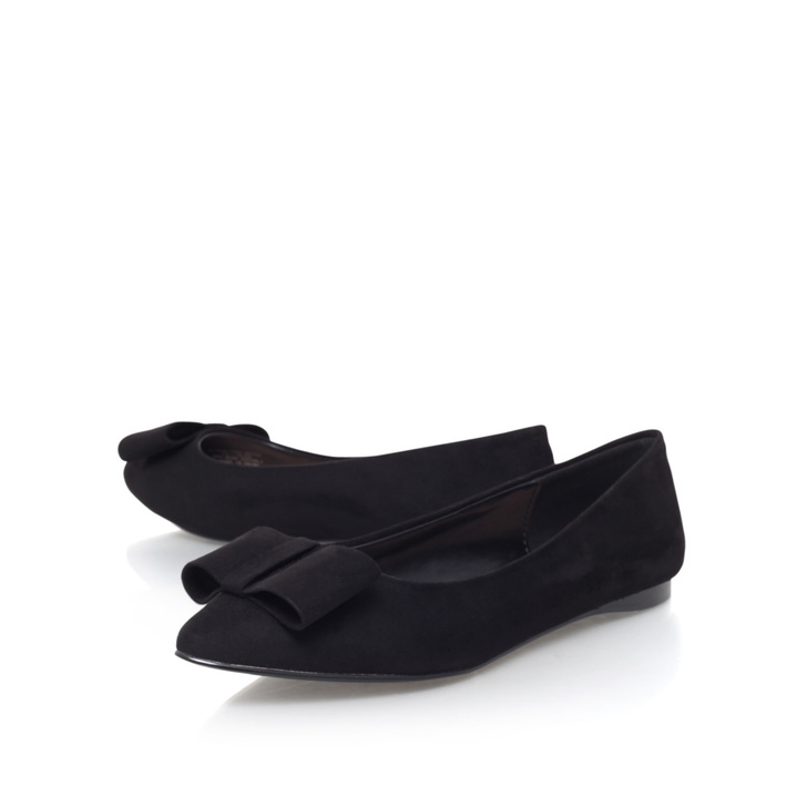 carvela black flat shoes