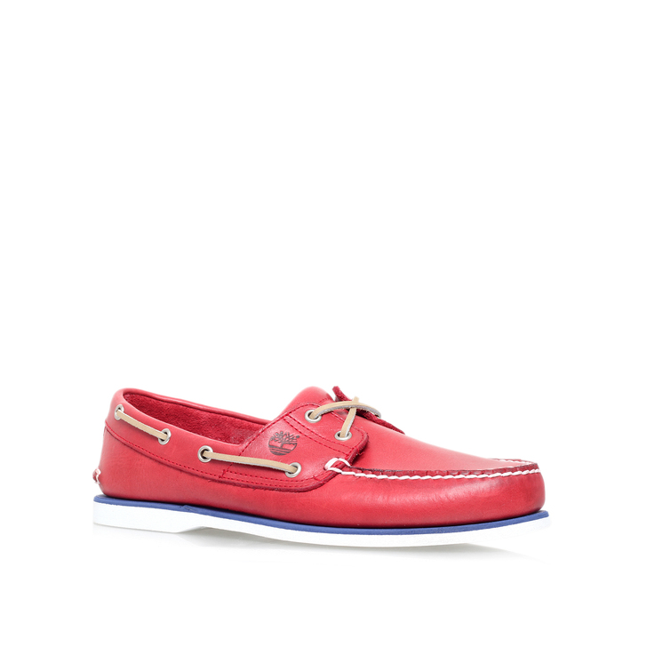 timberland red boat shoes