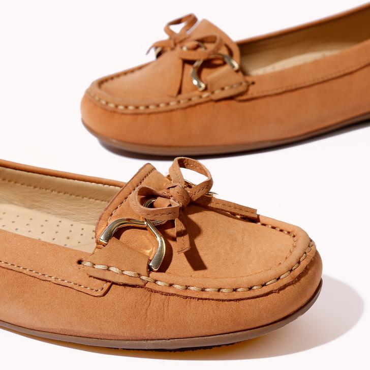 Cally Tan Flat Loafer Shoes By Carvela 