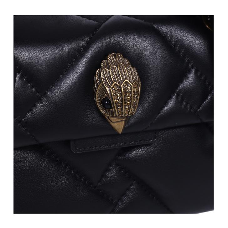 Mini Kensington Bg Handle Black Quilted Leather Mini Bag By Kurt Geiger ...