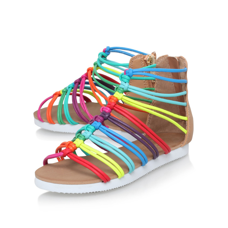 rainbow coloured sandals